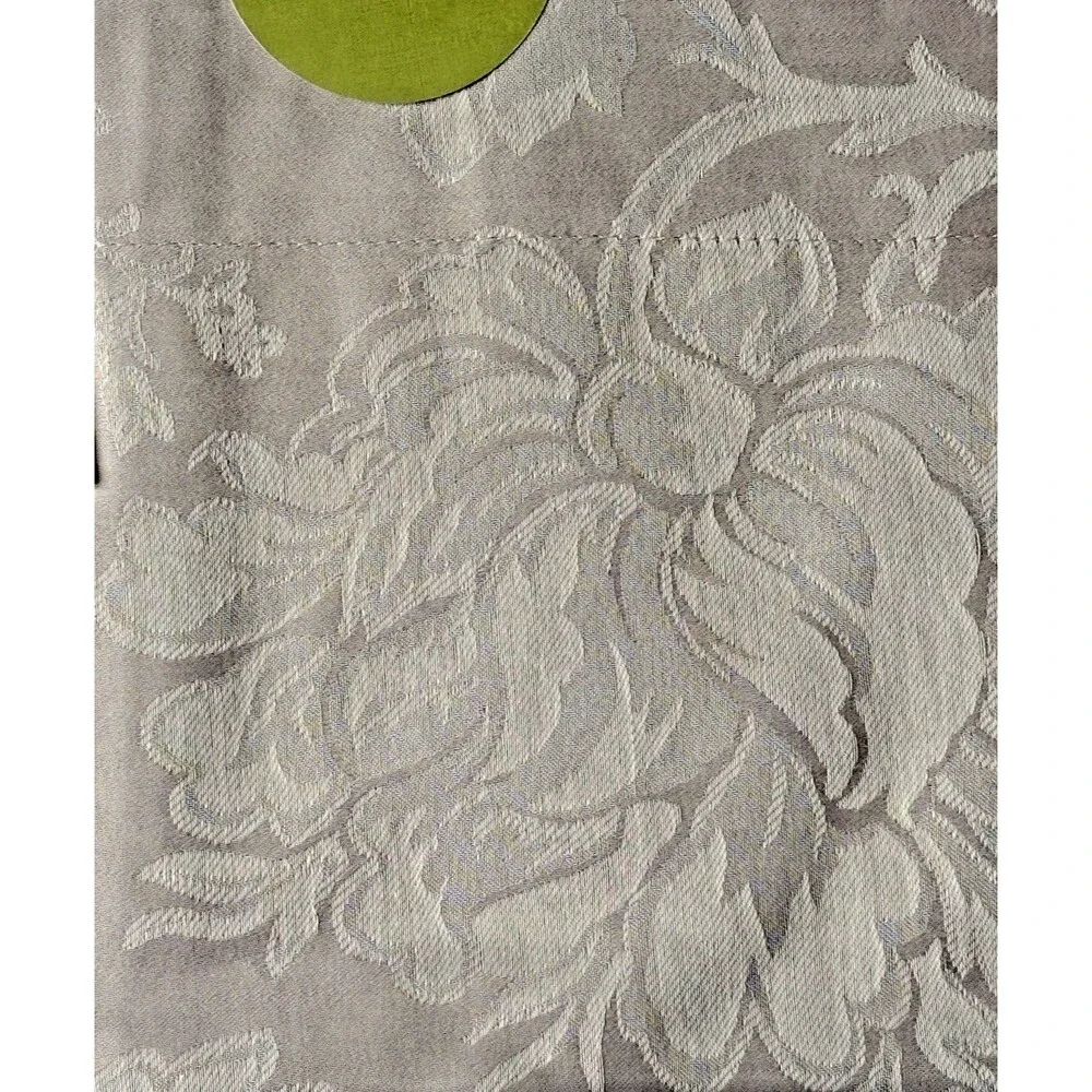Anne De Solene Calliope Standard Shams Set of 2 Satin Jacquard Cotton Gray Sham